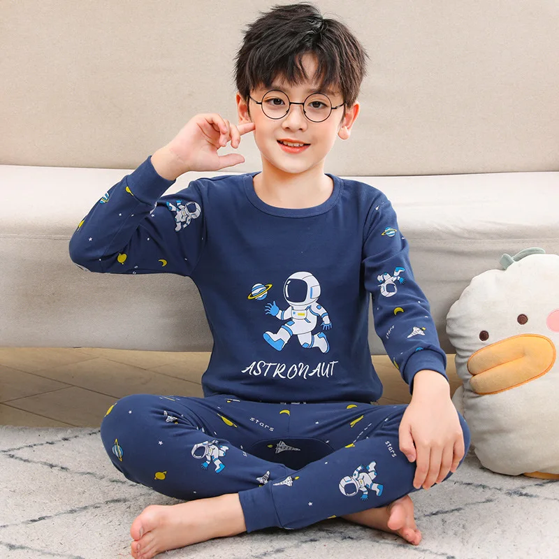 Girls Pajamas Sets 2 to 3 4 5 6 7 8 9 10 11 12 13 14 Years Cotton 100 Toddler Kids Pijamas Long Sleeve Cute Pyjama Pink Cat Pjs - Image 2