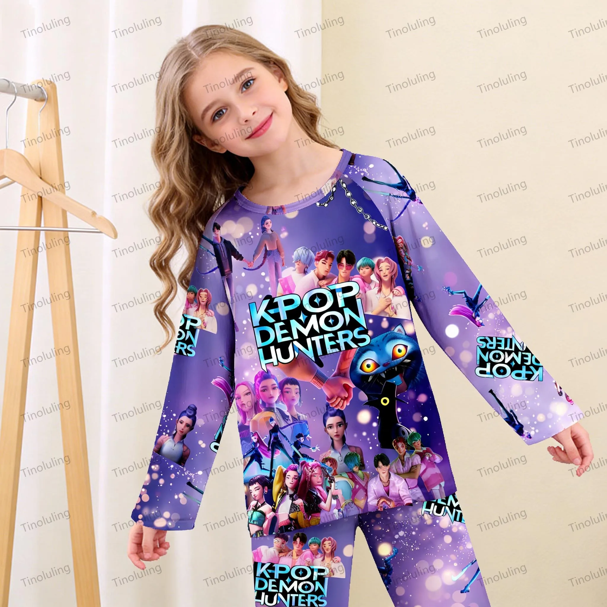 Boys Pajamas Set Kids Toddler 3 to 4 5 6 7 8 9 10 11 12 Years Kpop Demon Hunters Pyjamas Long Sleeve Pijamas Children's Clothing - Image 4