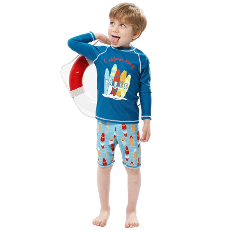 Boys Girls Swimsuit for Kids Toddler 2 to 3 4 5 6 7 8 Years Cute Shark Children's Swimwear Suit Tops+Shorts 2pieces Swim Outfits - Image 6