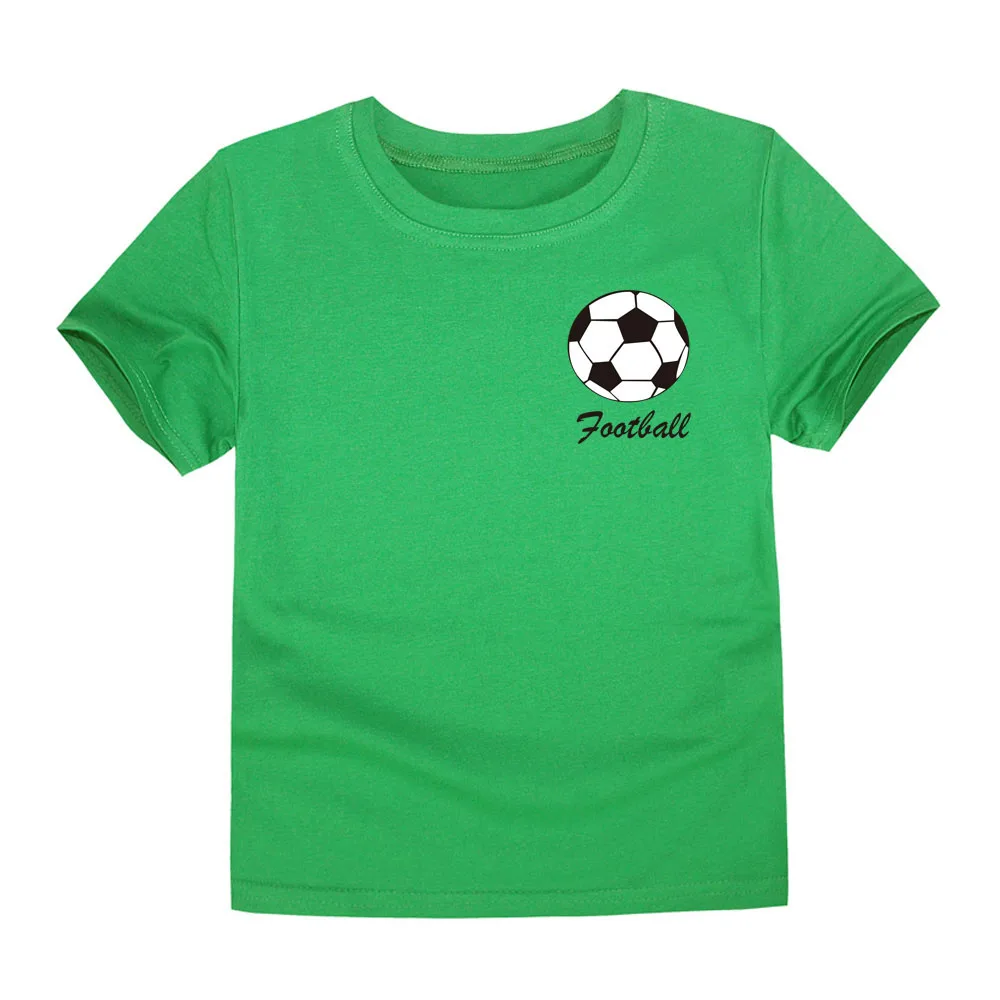 Football Print Kids T Shirt Cotton White Black Summer 2024 T-shirt For Boys Girls Clothes Soccer Tshirt Tops Children's Clothing - Image 6