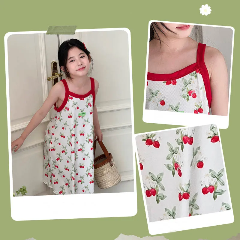 Girls Nightdresses for Teenagers Toddler 2 to 3 4 5 6 7 8 9 10 11 12 13 Years Young Girl Nightgown Yellow Blue Sleeveless Pyjama - Image 3