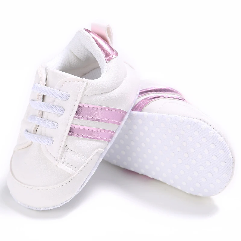 Toddler Baby Girl Shoes 0 to 3 6 9 12 18 24 Months Casual Cute Gold White Baby Boy Shoes First Walkers Soft Crib Shoes Infantil - Image 5