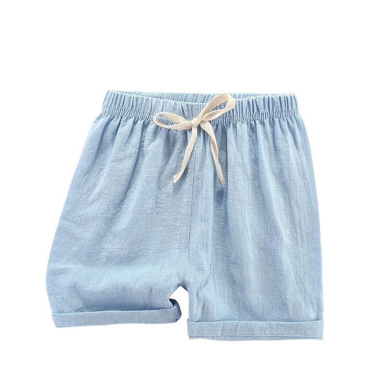 Children Summer Shorts Little Girl Boys Shorts Linen Cotton Beach Shorts Toddlers Kids 3 4 5 6 7 8 9 10 11 12 Years Baby Clothes - Image 6