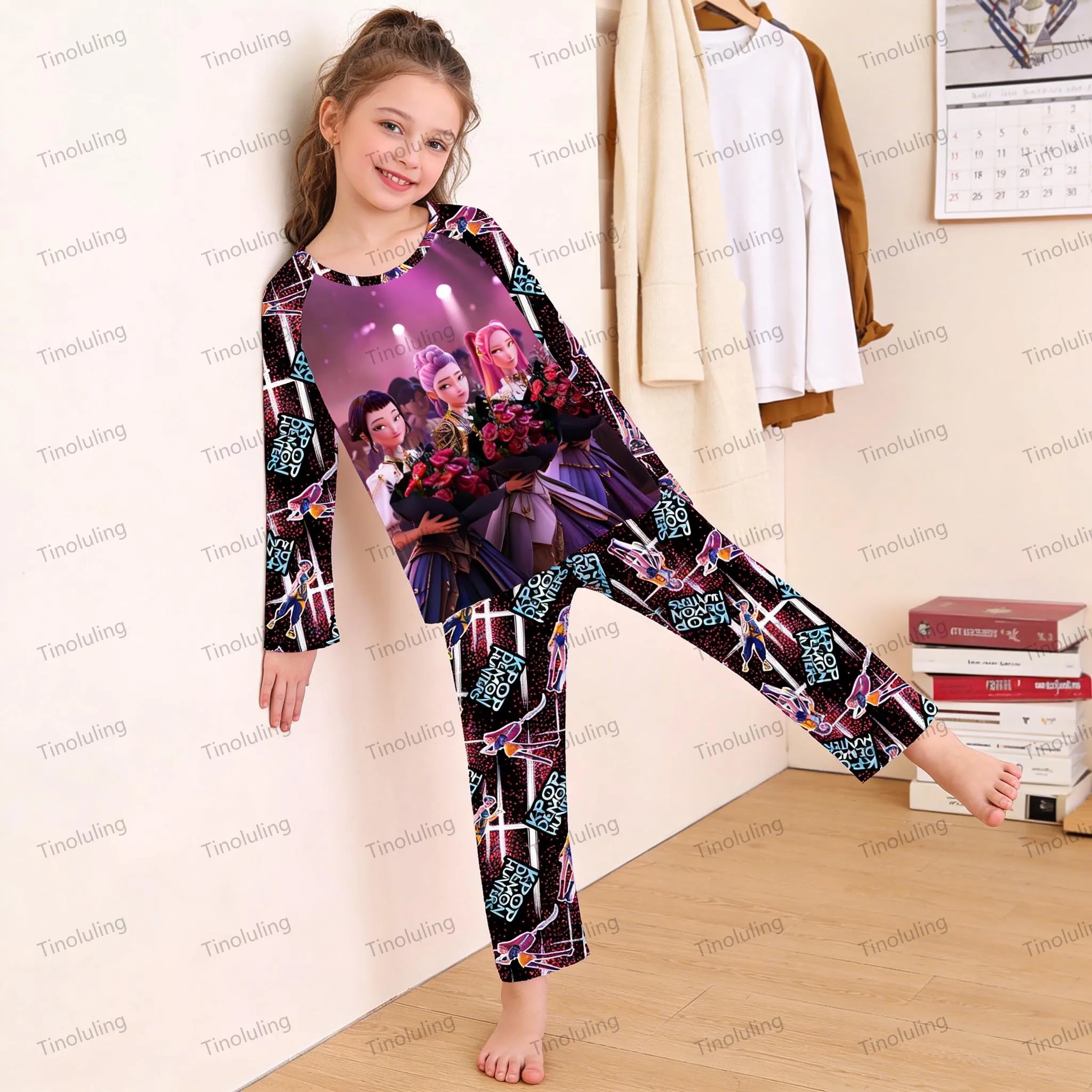 Boys Pajamas Set Kids Toddler 3 to 4 5 6 7 8 9 10 11 12 Years Kpop Demon Hunters Pyjamas Long Sleeve Pijamas Children's Clothing - Image 5