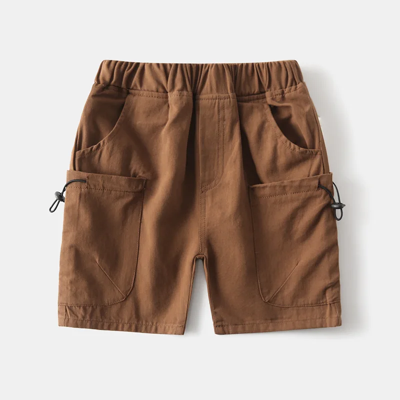 Cotton Children Brown Short Pants for Boys 2 to 3 4 5 6 7 8 Years Kids Shorts 2025 Beach Shorts Casual Loose Toddler Boy Shorts - Image 6