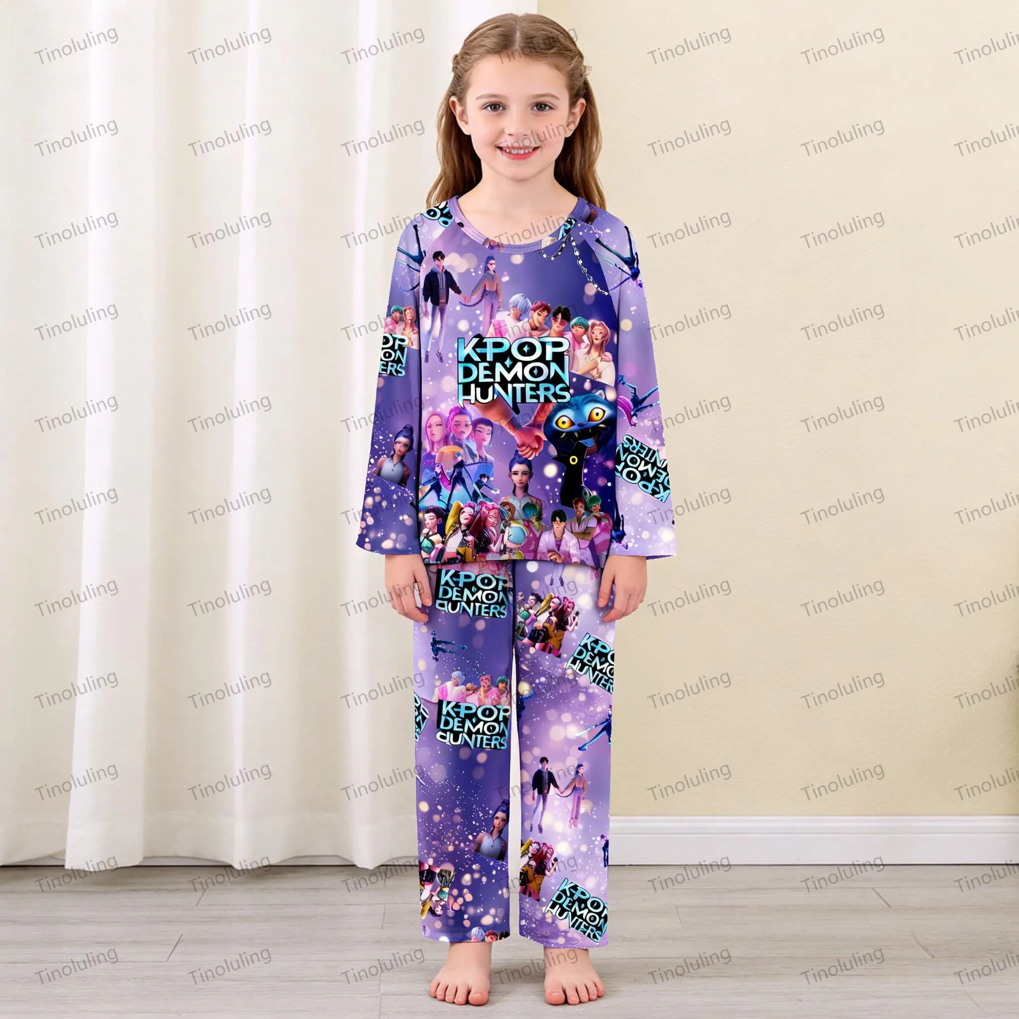 Boys Pajamas Set Kids Toddler 3 to 4 5 6 7 8 9 10 11 12 Years Kpop Demon Hunters Pyjamas Long Sleeve Pijamas Children's Clothing - Image 3